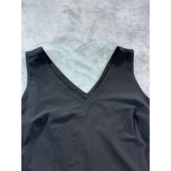 Eddie Bauer Tank Top Women's Small Black V-neck blouse - Picture 3 of 9